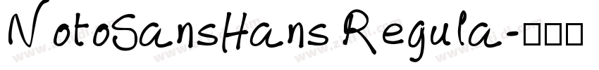 NotoSansHans Regula字体转换